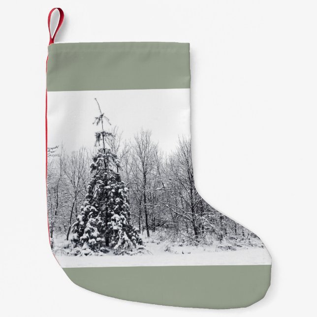 Meia De Natal Pequena separação com certeza (Frente)