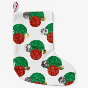 Meia De Natal Pequena sequin christmas dots xmas stock