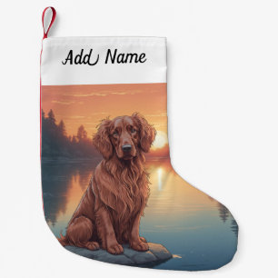 Meia De Natal Pequena Setter Irlandês