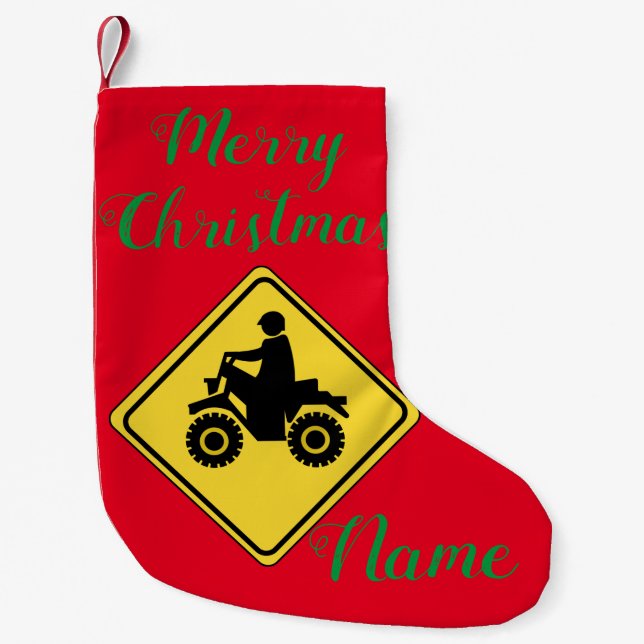 Meia De Natal Pequena Sinal de Muda ATV Thunder_Cove (Frente)