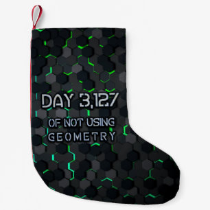 Meia De Natal Pequena SlipperyJoe não está usando a geometria interligan