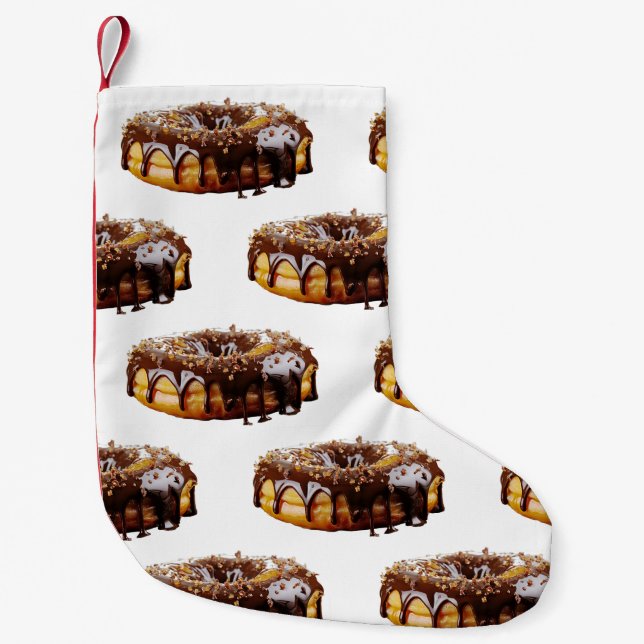 Meia De Natal Pequena SlipperyJoe's decadent donut covered thick glossy  (Frente)