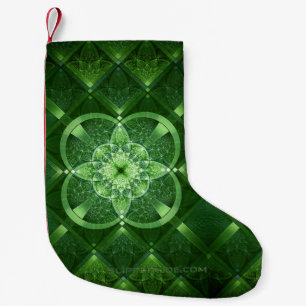 Meia De Natal Pequena SlipperyJoe's Dia de São Patrício brilhante trevo