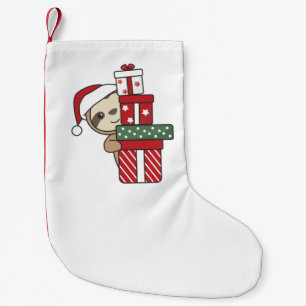 Meia De Natal Pequena Sloth Christmas Gift Winter loths