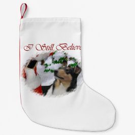 Meia De Natal Pequena Smooth Collie Christmas