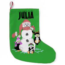 Snowman E Pinguins Natal