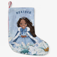 Snowy Winter African American Princess