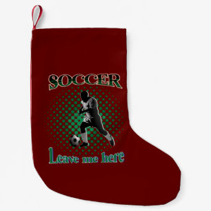 Meia De Natal Pequena Soccer Me Deixa Aqui 2021