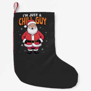Meia De Natal Pequena Sou apenas uma Cara de Natal Engraçado
