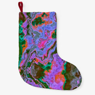 Meia De Natal Pequena Sour Marble Small Christmas Stocks