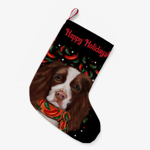 Meia De Natal Pequena Springer Spaniel Inglês