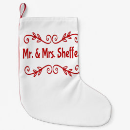 Meia De Natal Pequena Sr. e Sra. Sheffey