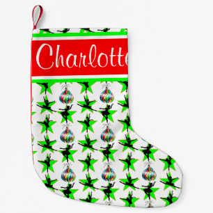 MEIA DE NATAL PEQUENA STOCK DE NATAL PERSONALIZADO DE BALÉ FESTIVO