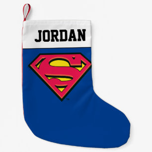 Meia De Natal Pequena Super-Homem Logotipo clássico