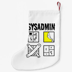 Meia De Natal Pequena Sysadmin - Administrador do sistema