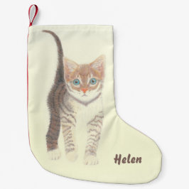 Meia De Natal Pequena Tabby Kitten