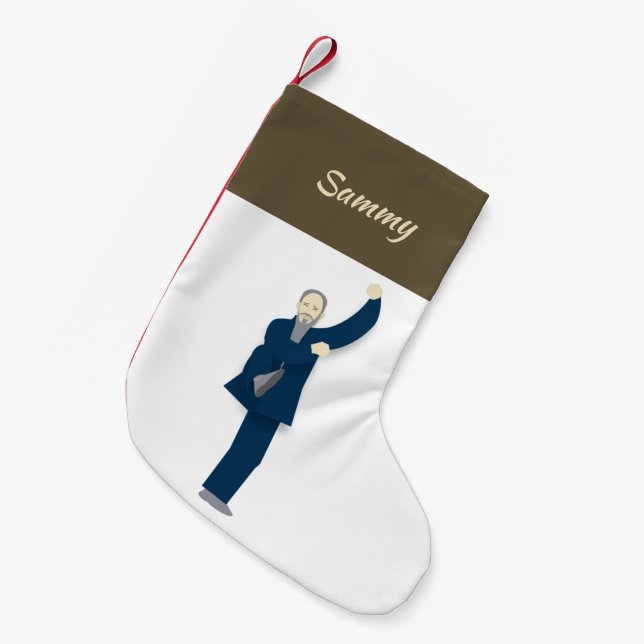 Meia De Natal Pequena Tai Chi (Frente (Pendurada))