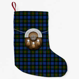 Meia De Natal Pequena Tartan de Gunn do clã