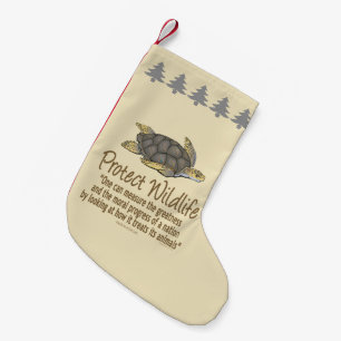 Meia De Natal Pequena Tartaruga marinha