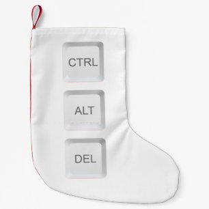 Meia De Natal Pequena Teclado do computador DEL CTRL ALT ALT do Slippery