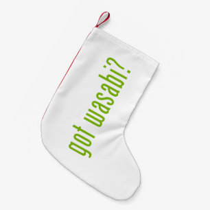 Meia De Natal Pequena tem wasabi?