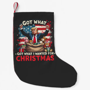 Meia De Natal Pequena Tenho O Que Eu Queria Para Papais noeis De Trump D