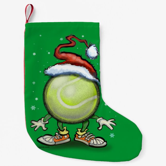 Meia De Natal Pequena Tênis Natal (Frente)
