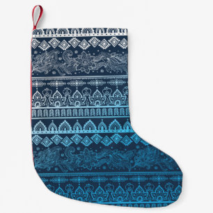 Meia De Natal Pequena Terceiro padrão étnico tribal, perfeito.