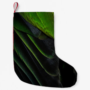 Meia De Natal Pequena Têxteis de xadrez verde e preto