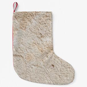 Meia De Natal Pequena Textura clara da parede antiga, camada de concre