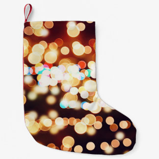 Meia De Natal Pequena Textura Colorida de Abstrato Bokeh