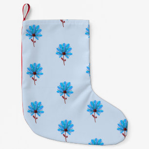 Meia De Natal Pequena Textura de flores de padrão de fundo