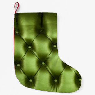 Meia De Natal Pequena Textura de fundo de verde-escuro, genuíno