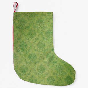 Meia De Natal Pequena Textura verde-modelo de fundo