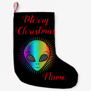 Meia De Natal Pequena Thunder_Cove da Cabeça de Alienígena
