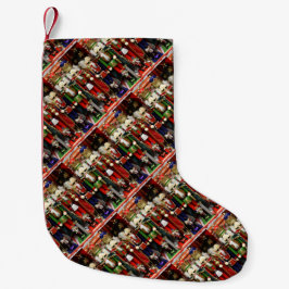 Meia De Natal Pequena Três Bolachas Sábias - Soldados Nozes