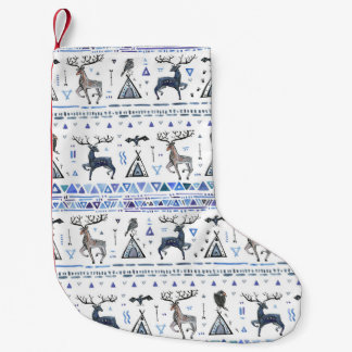 Meia De Natal Pequena Tribal, animais sonham, sem problemas.