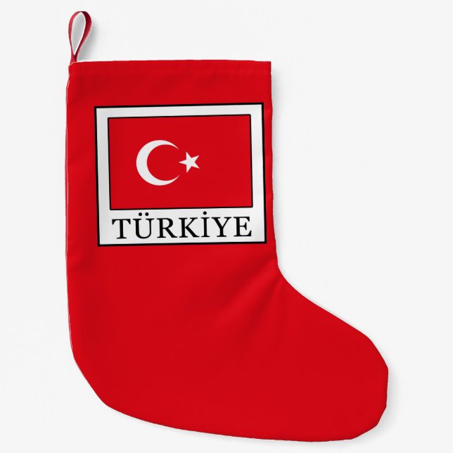 Meia De Natal Pequena Türkiye (Frente)