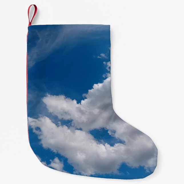 Meia De Natal Pequena Uma divisão na nuvem (Frente)