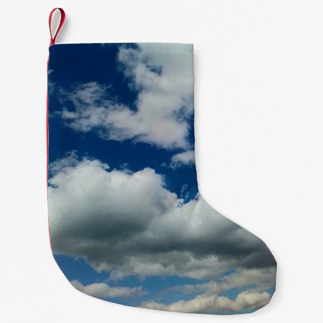 Meia De Natal Pequena Uma grande nuvem (Frente)
