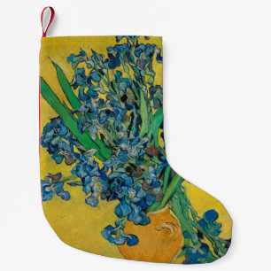 Meia De Natal Pequena Van Gogh Vase com Impressionismo Clássico Irrisso