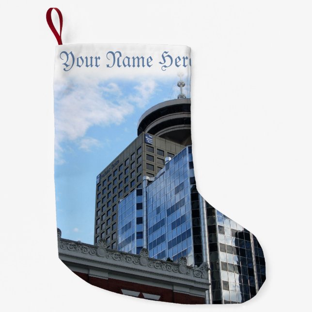 Meia De Natal Pequena Vancouver Stoking Vancouver Christmas Stocks (Frente)