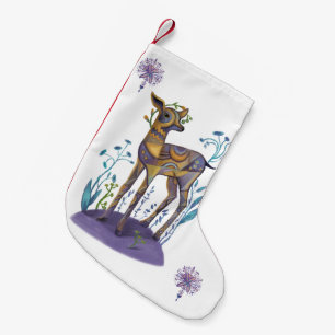 Meia De Natal Pequena veado de natal