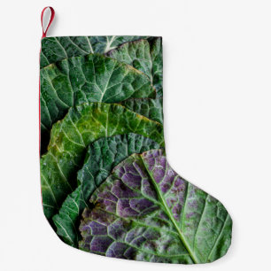 Meia De Natal Pequena Vegetal verde