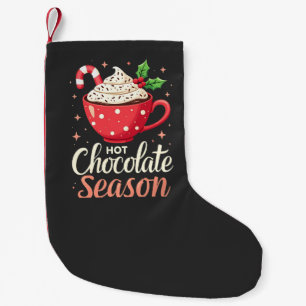 Meia De Natal Pequena Vendedores de Natal da estação de chocolate quente