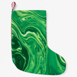 Meia De Natal Pequena Verde Brilhante Criativo Misturado Design de Têxte
