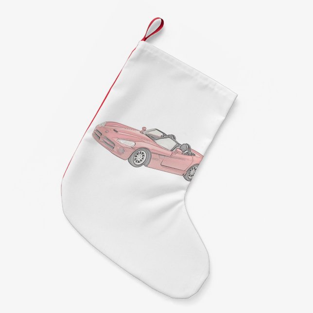 Meia De Natal Pequena Víbora de Dodge (Frente (Pendurada))