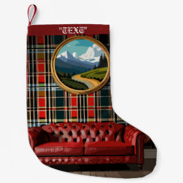 Meia De Natal Pequena Vintage Chic