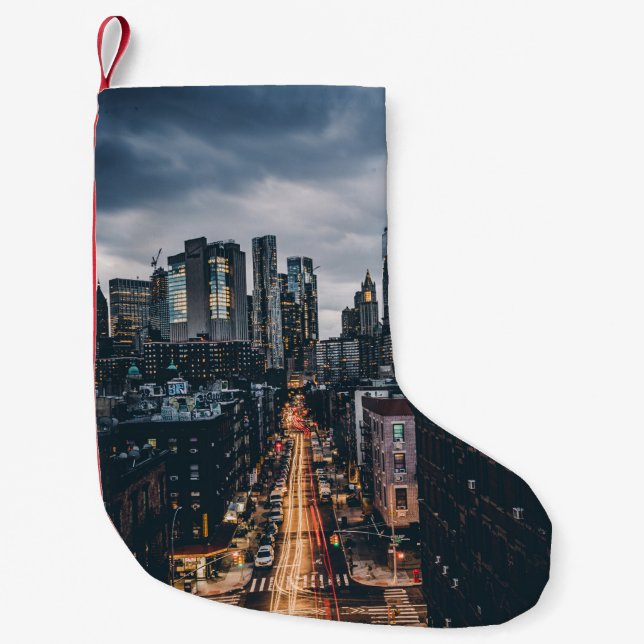 MEIA DE NATAL PEQUENA VISUALIZAÇÃO DA CENA DA CIDADE DE SKYLINE DA BRIDG (Frente)
