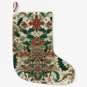 Meia De Natal Pequena Vitoriano/Clássico/Natais vintages